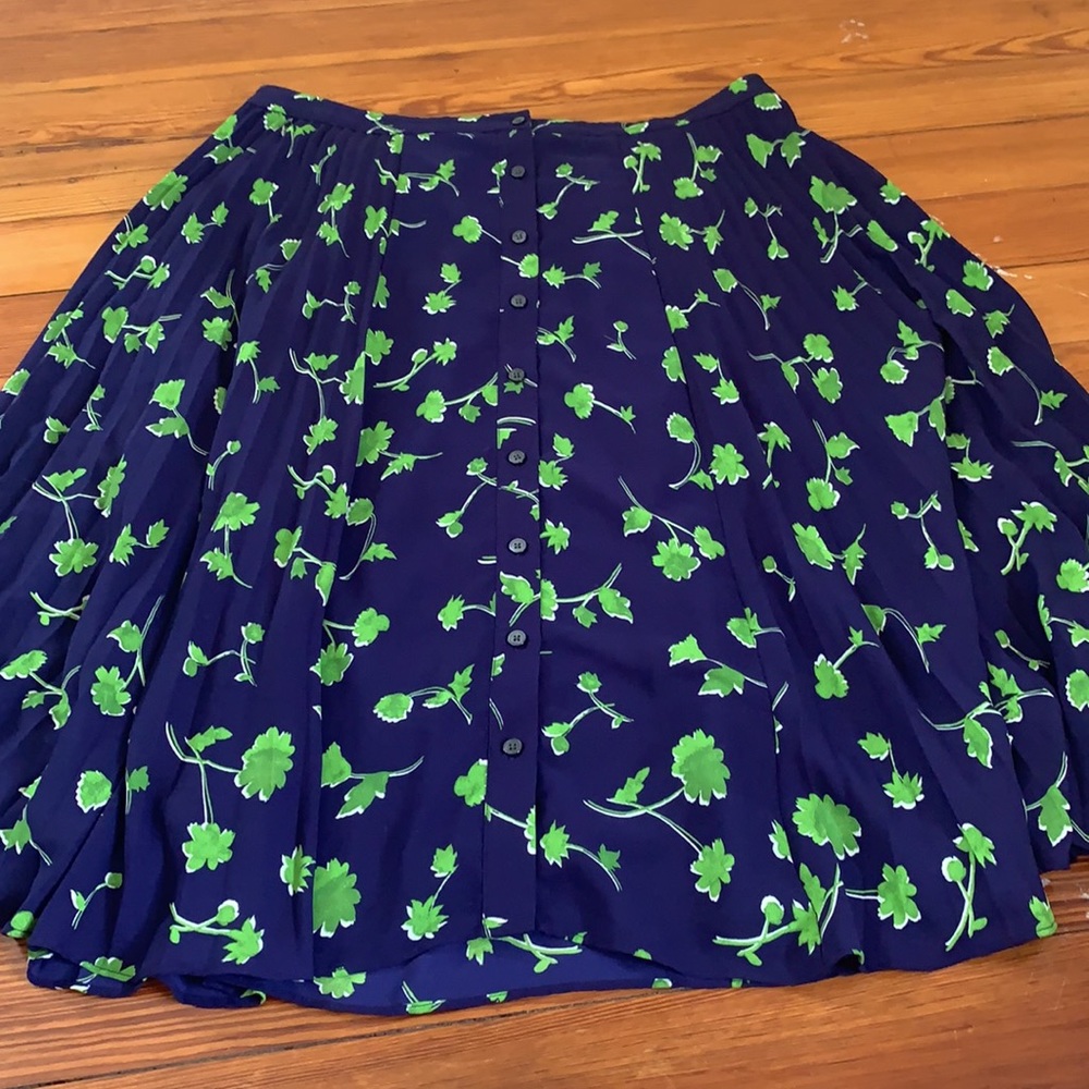 Banana Republic floral midi skirt